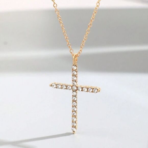 3for$20 1pc Stylish Minimalist Cross Pendant Necklace Women - Picture 1 of 5